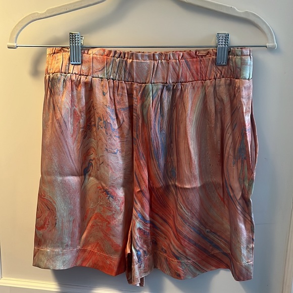 Rails Silk Shorts in Pastel Marble Size S - Picture 3 of 6